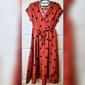 Wild Pinky Polka dot Dress